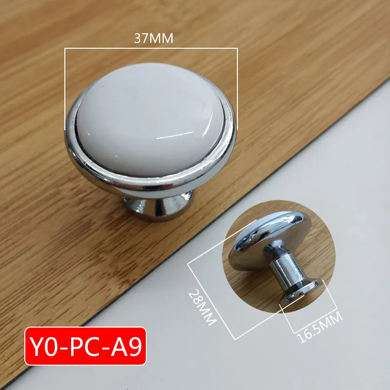 Y0-PC-A9 Белый цвет розы лотоса любовь простой керамический с одним отверстием ручка кухонная мебель ручка шкафа ручки для выдвижных ящиков в форме сердца - Цвет: Y0-PC-A9