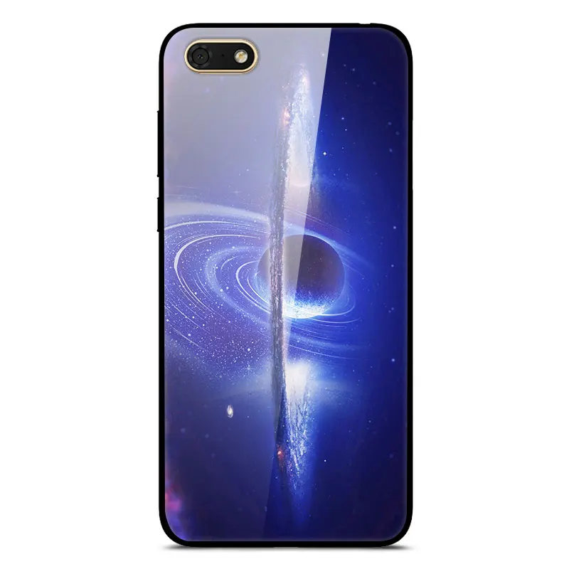 16 Honor 7A чехол 5,4" закаленное Стекло Жесткий PC задняя крышка чехол для телефона для huawei Honor 7A DUA-L22 крышка планета мягкий TPU бампер на хонор 7A чехлы Honor7A - Цвет: 16