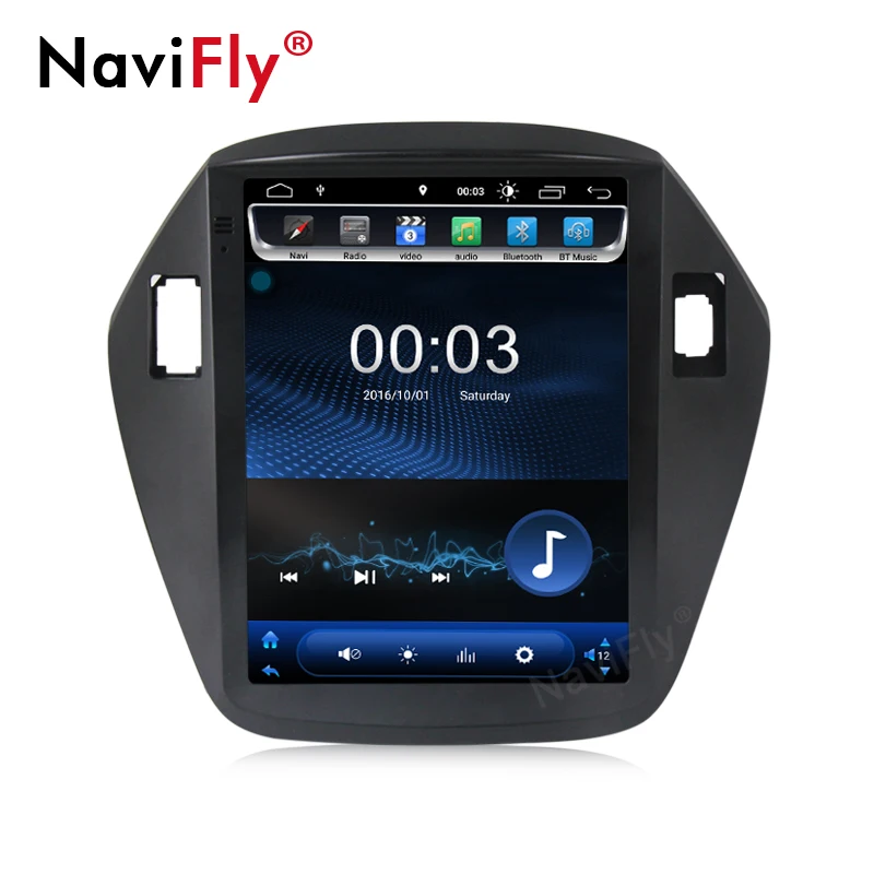 Navifly вертикальный экран Android8.1 2G Оперативная память 16G Встроенная Car Audio gps