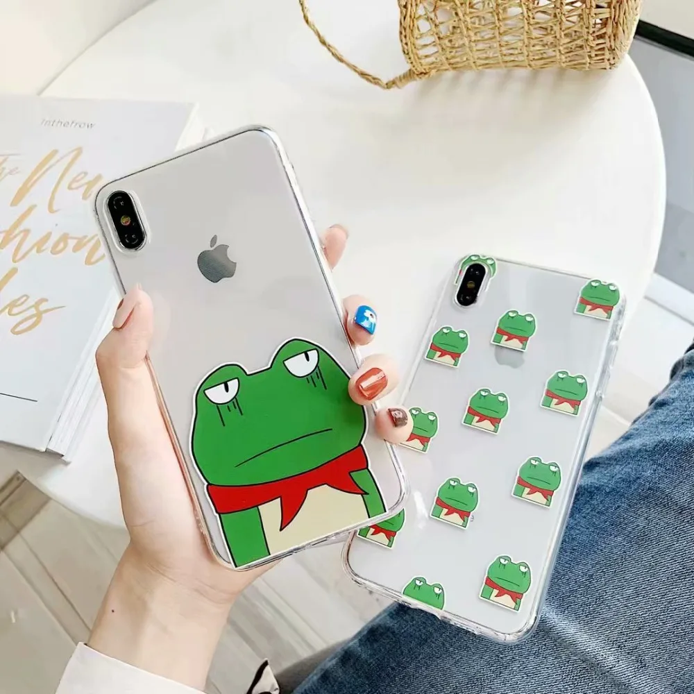 ORYKSZ мультфильм лягушка чехол для телефона iphone XS Max XR X 6 S 7 8 плюс ультратонкий из