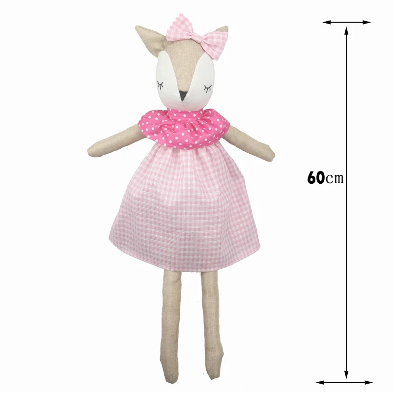 60 см kawaii плюшевая кукла олень милая плюшевая игрушка детская мягкая кукла чучело животных Олень Дети Рождественский подарок на день рождения
