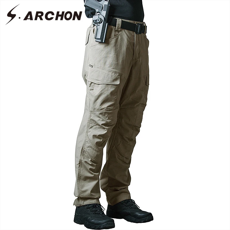 S.ARCHON мужские военные тактические брюки SWAT армейские карго весенне осенние