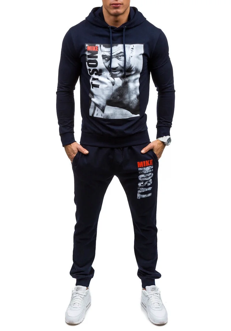 Модные мужские спортивные костюмы с принтом, Мужской Повседневный пуловер с капюшоном, верхняя одежда, спортивные костюмы, мужские толстовки, S-XXL