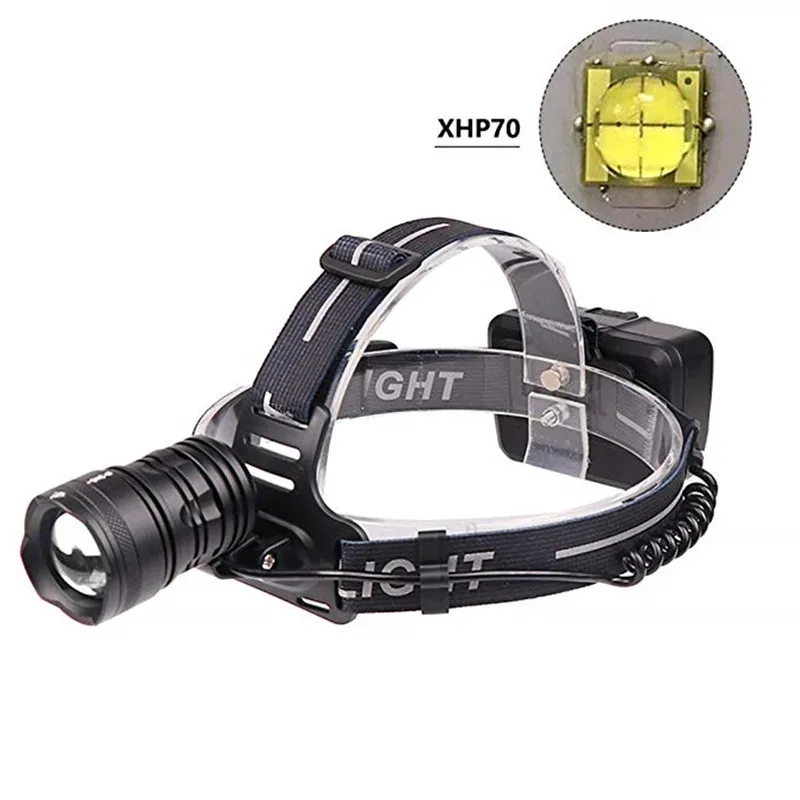Супер яркий светодио дный светодиодный насветодио ЛОБНЫЙ фонарь xhp 70 налобный usb