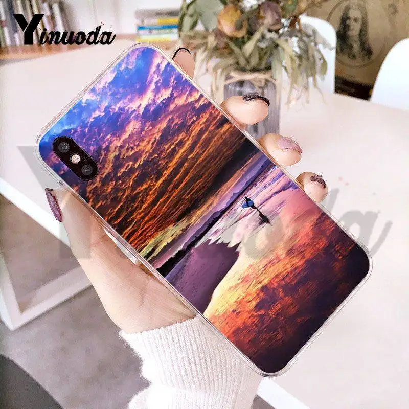 Чехол Yinuoda для iPhone 7 6 X морской волны серфинга лета океана чехол телефона 6s 7plus 8 8Plus