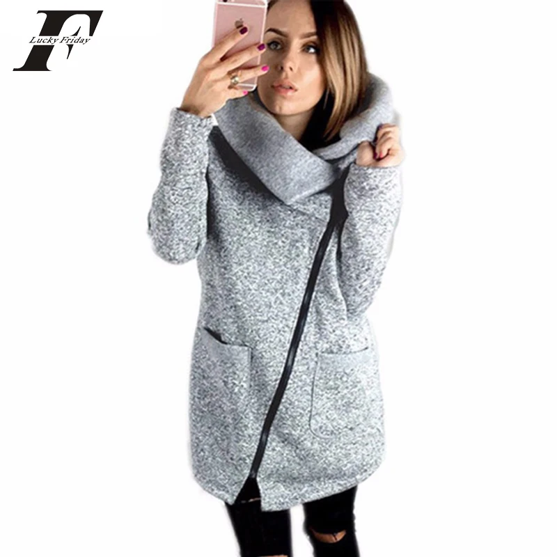 Luckyfriday harajuku осенне-зимняя толстовка с капюшоном для женщин moletom спортивный костюм на молнии отложной турецкий пиджак женская куртка плюс размер