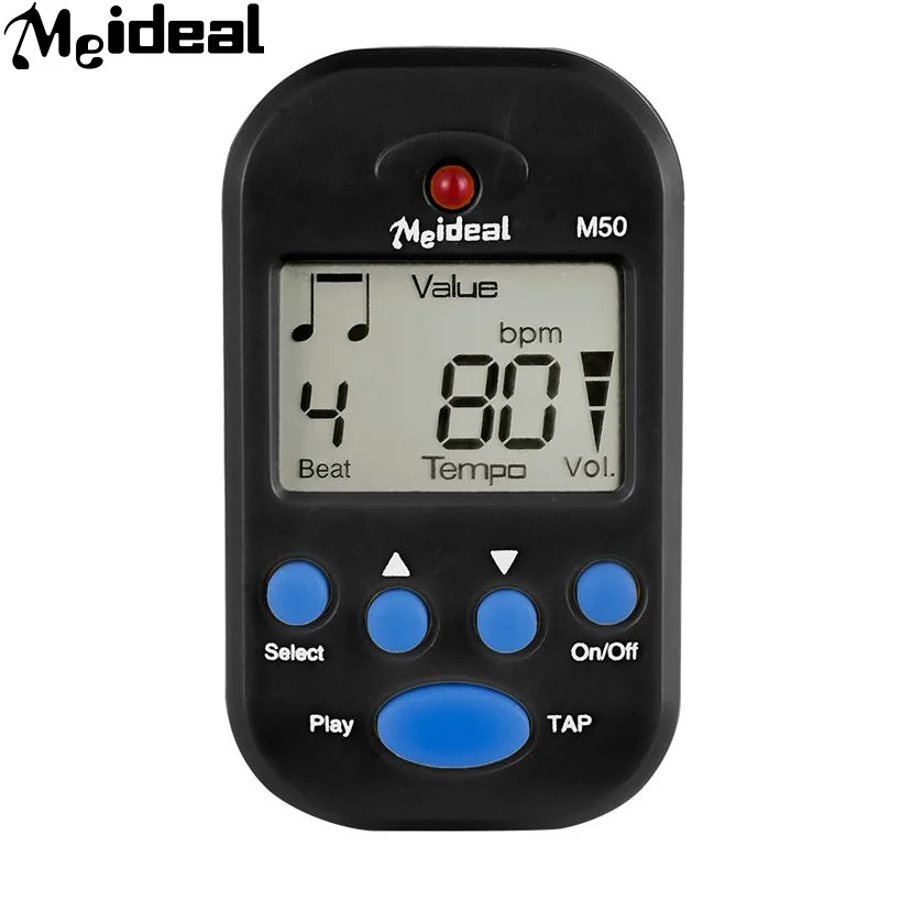 Meideal цифровой метроном мини портативный многофункциональный клип на Удар tempo для
