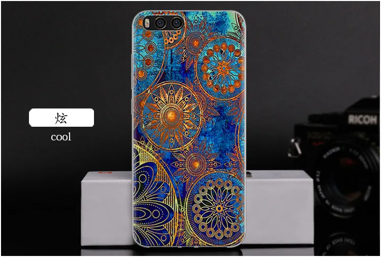 Xiaomi mi6 Case mi 6 Cover Vpower Relief Painted luxury soft tpu cartoon Cases Back Covers For xiaomi |