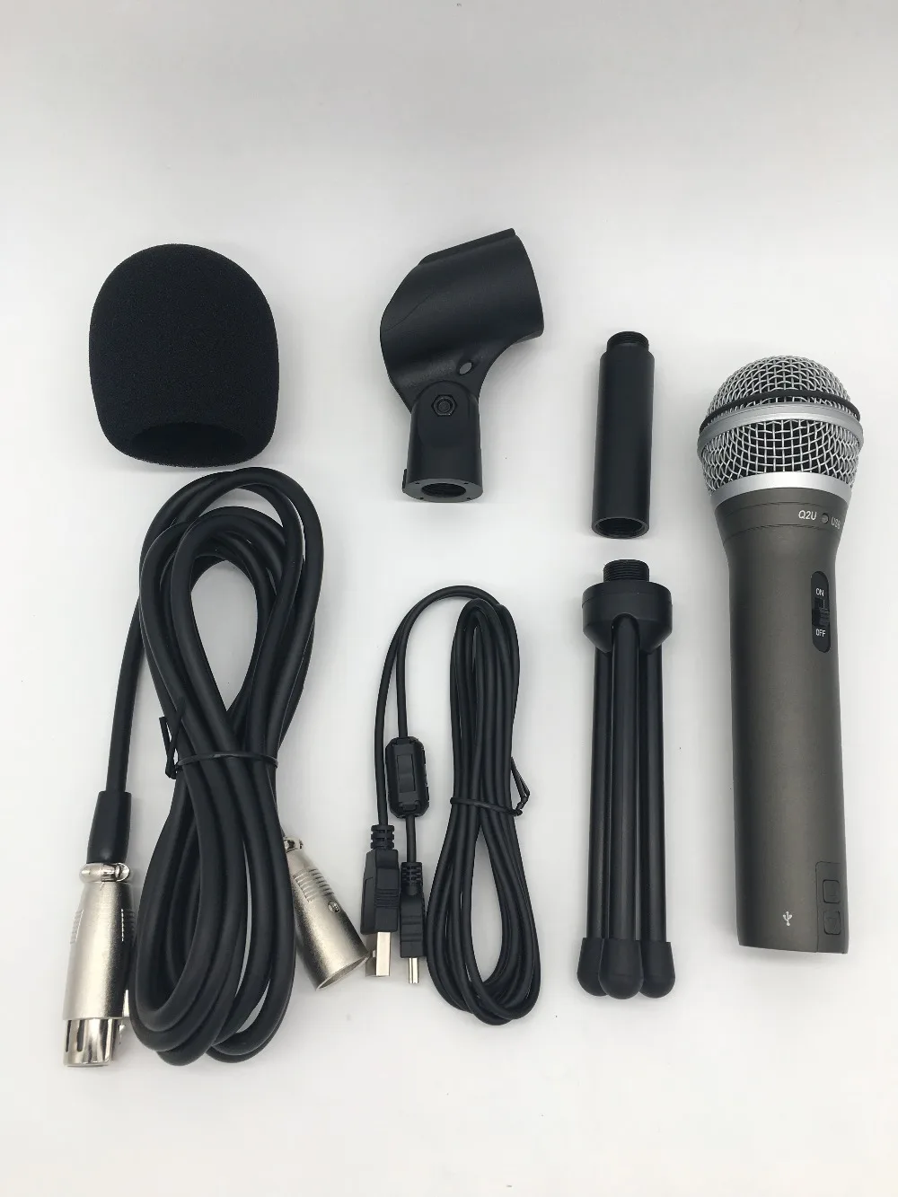 Высококачественный Samson Q2U USB/XLR Портативный динамический микрофон для подкастинга, живого звука и записи музыки