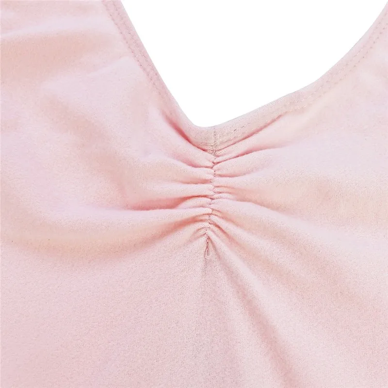 Балетное платье для девочек танцевальное гимнастическое трико без рукавов боди