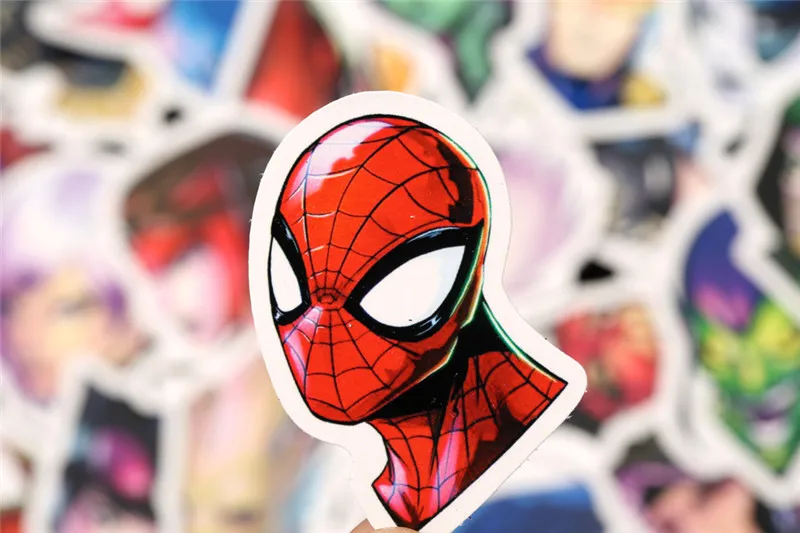 50 шт. супер наклейки герои наклейки Marvel персонажи фильмов наклейки для скейтборда мотоцикла багажа ноутбука мультфильм наклейки Наборы