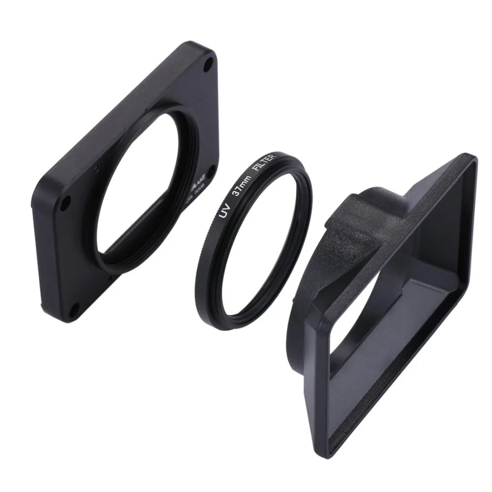 PULUZ чехол для sony RX0 Алюминий сплав спереди Панель+ 37 мм УФ фильтр Lens+ Зонт+ винты+ отвертки Корпус для sony