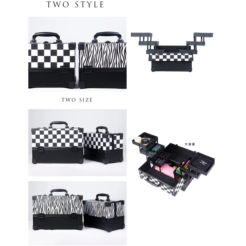 Новое обновление замком пароля Для женщин косметический чехол гвозди макияж