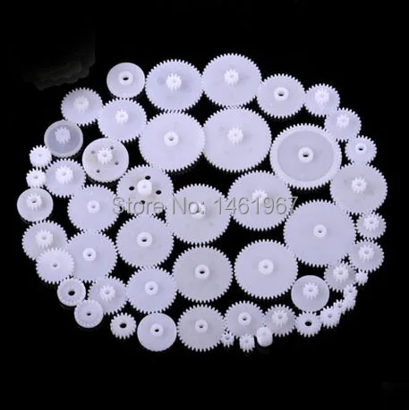 2 пакета 58 стилей пластиковые шестеренки для привода аксессуары детали игрушек