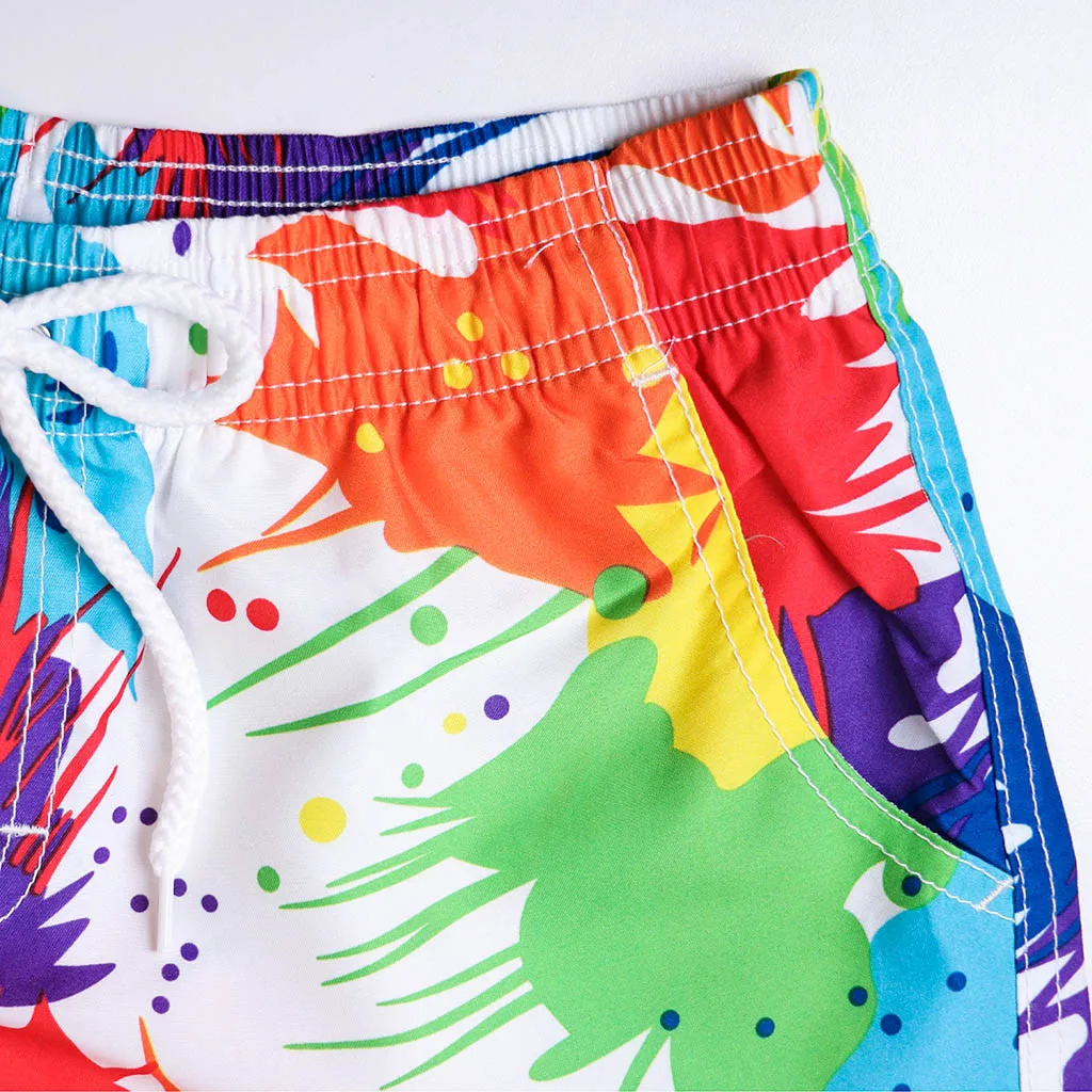 Женские шорты плавки с принтом эластичной талией быстросохнущие пляжные для