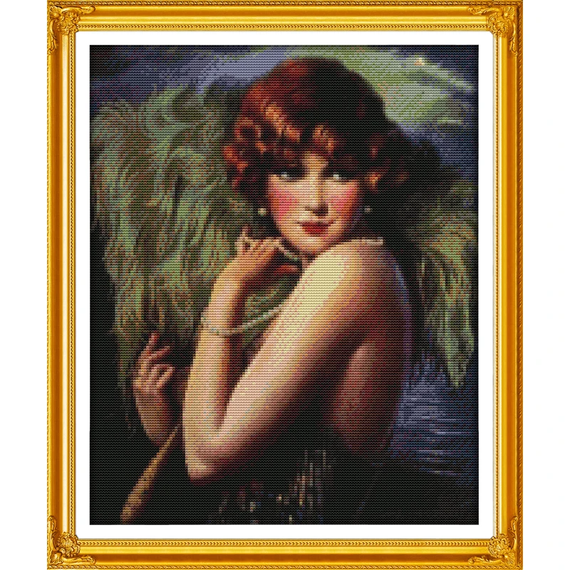 Набор для вышивки крестиком Joy Sunday в китайском стиле с танцевальной танцующей