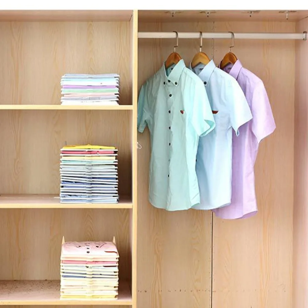 Multifunctional Durable Plastic Laundry Storage Fold Board Unique Clothing Shelves Stacked Organizer Tools | Дом и сад