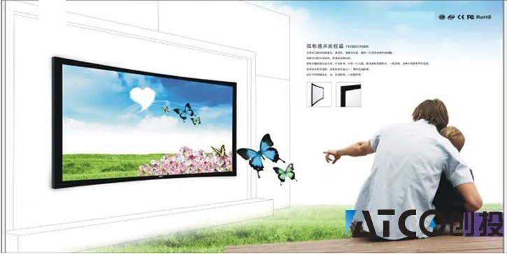 120 дюймов 16:9 HD фиксированная рамка проекционный проектор экраны для высокого