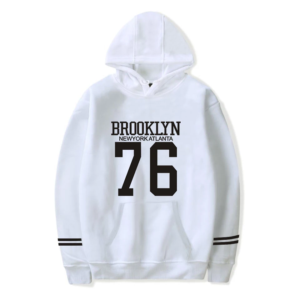 hooded Бруклин 76 толстовки Модные классные хип хоп для мужчин и женщин пуловер с капюшоном длинный рукав унисекс Харадзюку Толстовка спортивный костюм топы - Цвет: hooded