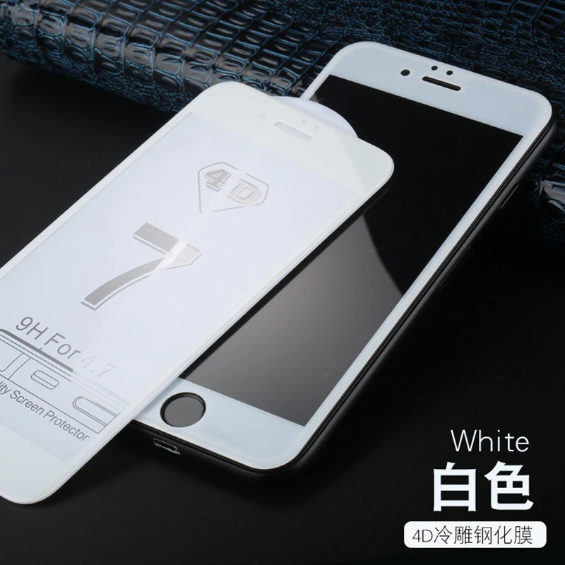 Новый 3D изогнутый край 4D полное покрытие закаленное стекло для iPhone 7 6 S 6S Plus premium