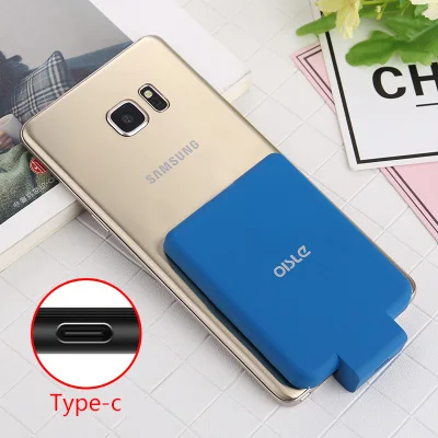 TYPE-C BLUE 4500 мАч Внешний аккумулятор зарядное устройство чехол для iPhone/type-C/Micro-USB samsung ультра тонкий внешний аккумулятор портативное зарядное устройство - Цвет: TYPE-C BLUE