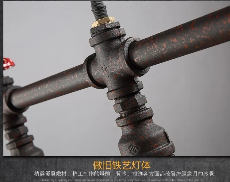 Ретро Лофт Стиль водопроводные трубы лампа Эдисона подвесной светильник