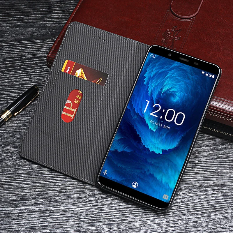 Oukitel U25 Pro чехол Роскошный чехол-книжка из искусственной кожи для защитный
