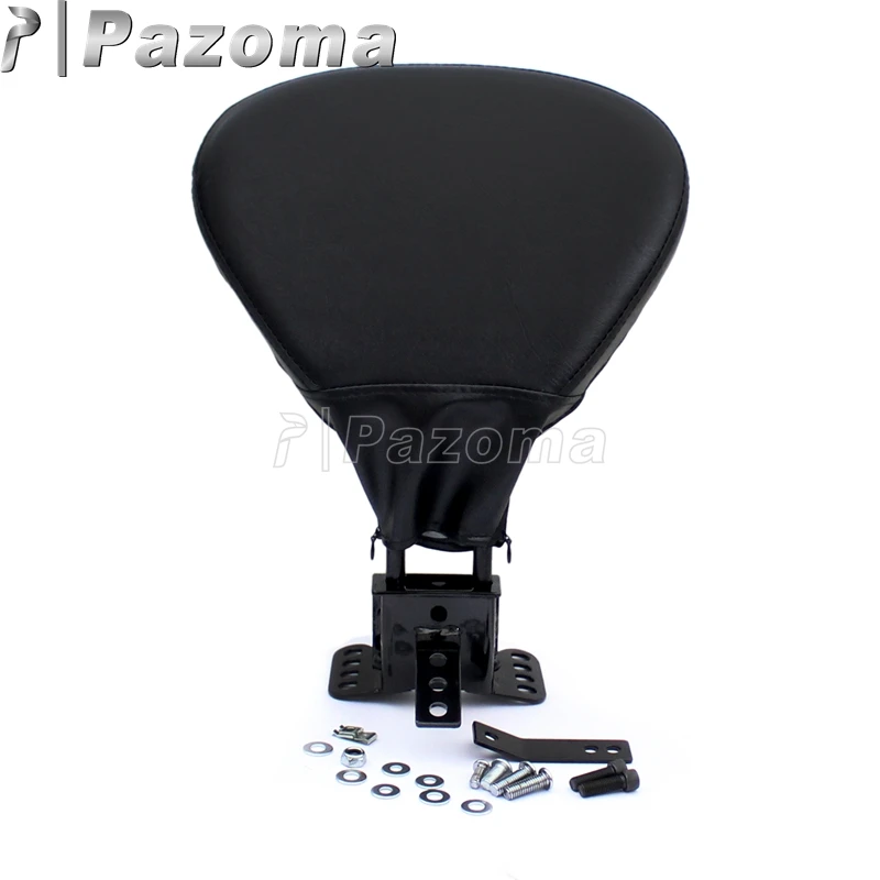 Регулируемая сшитая спинка для водителя мотоцикла черного цвета Harley Touring Road King