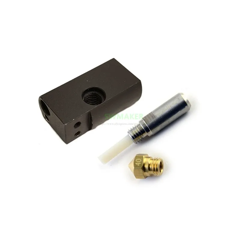 1,75 мм D6 MK11 Hotend комплект для Wanhao Дубликатор duplo и 6 3D принтер PTFE линейные Термоизолирующая трубка 0,4 мм нагреватель для сопел блок