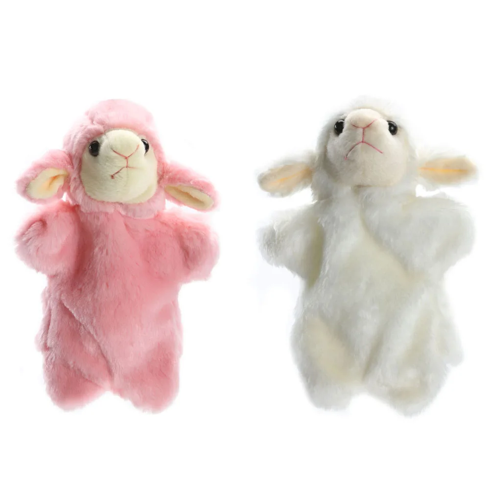 Плюшевые животные детские куклы для рук детство мягкая игрушка в форме овцы