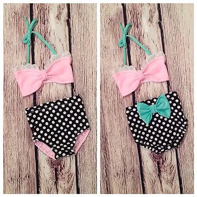 Милые детские для девочек лук Fringe Бикини Плавание купальный костюм малыша