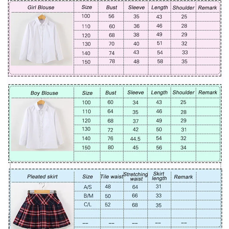 Студенческий костюм 5 шт. комплекты одежды одежда для школы Детский школьная