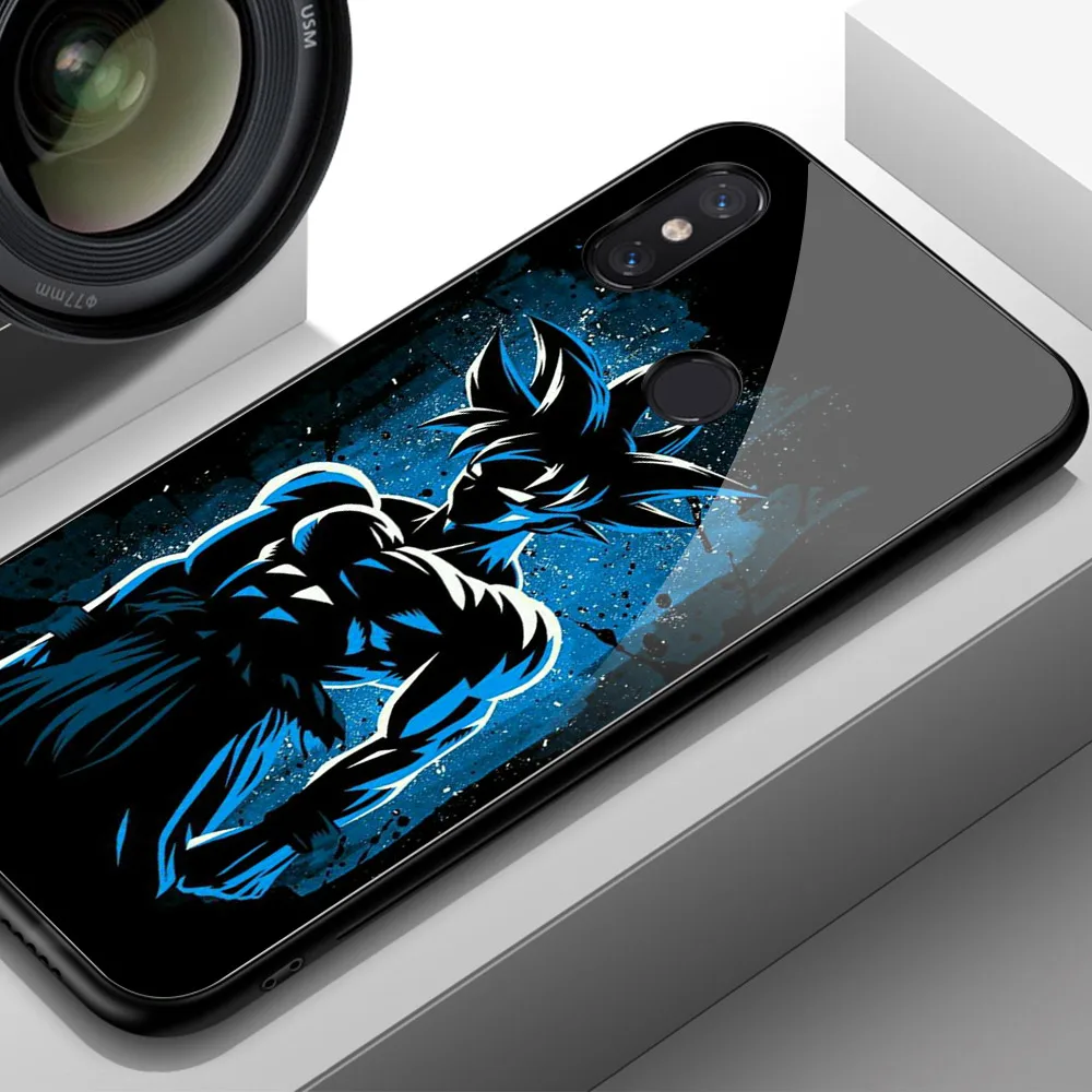 Чехол для Xiaomi mi x 3, Жесткий Чехол из закаленного стекла с изображением Dragon Ball Son, чехол Гоку для Xiaomi mi 8 mi 6 mi 9 SE mi x 2 2 s 3 Max 3 - Цвет: 02427