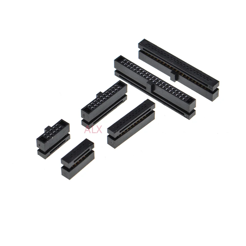 10 шт. штырьковый разъем 1 27 мм для плоского кабеля 20/40 6p 10p 20p 40 p|Соединители| |