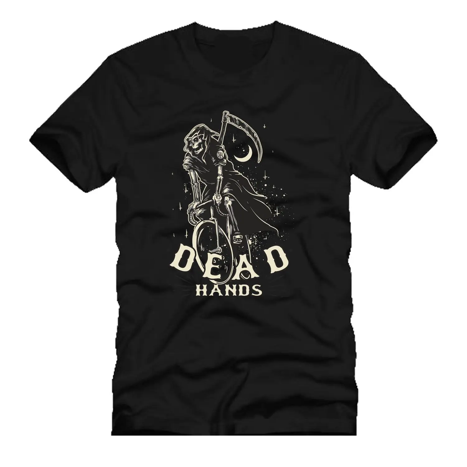 Мужская классическая футболка с рисунком из мультфильма Мертвые руки grim reaper rider