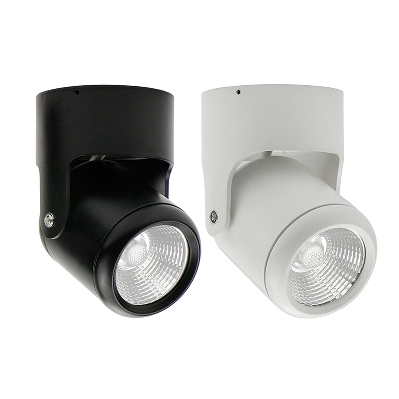 Поворотный потолочный светодиодный светильник с поверхностным креплением