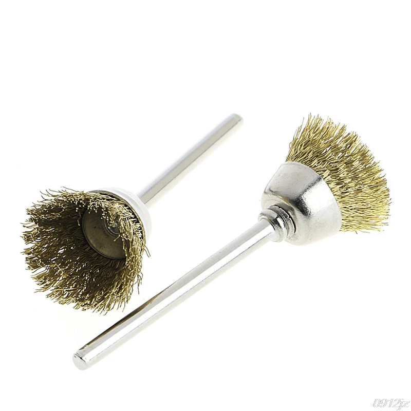10 шт. 18 мм латунные щетки колеса провода для шлифовального станка роторный