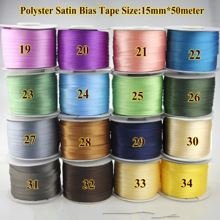 15/20 мм полиэстер атласная смещенная лента фланец обвязка вставка обивка ручная