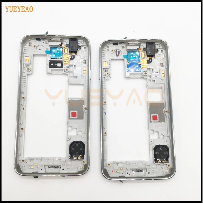 YUEYAO G900FD средний корпус для samsung Galaxy S5 Dual Sim средняя рамка задняя Ремонт Запасные