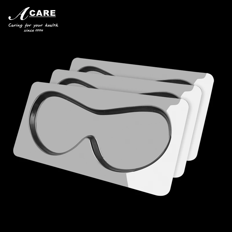 Acare DIY поднос для маски для лица силиконовая ПВХ маска плесень силиконовая прозрачная маска для лица плесень растительные из водорослей маски машина производитель макияжа - Цвет: 3pcs Eye mask tray