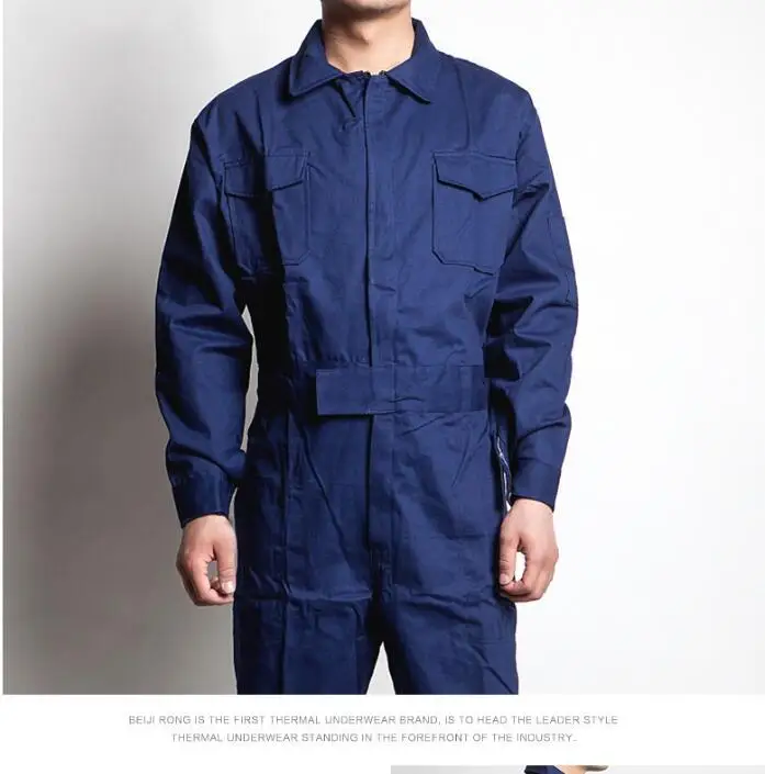 Весенне осенние Рабочие Комбинезоны для мужчин и женщин хлопковые комбинезоны с