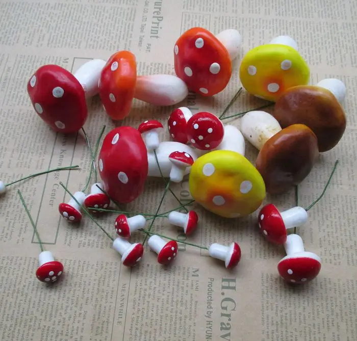 20 шт./пакет очень большой шарик из полиэтилена и пены грибные цветы для