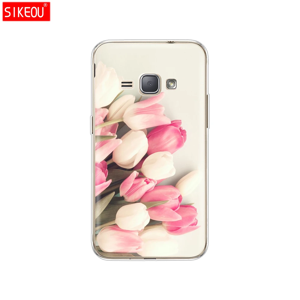 12067 Мягкий ТПУ чехол для Samsung Galaxy J1 J120 J120F SM-J120F задняя крышка 360 полная защитная Печать Прозрачный чехол цветок - Цвет: 12067