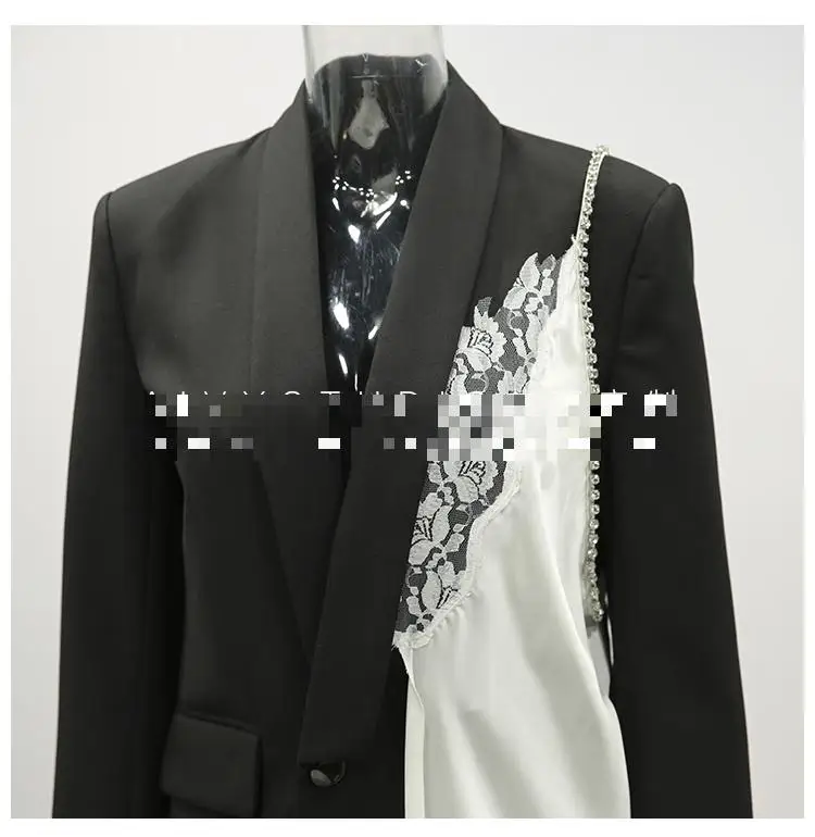 Z ZOUX для женщин блейзер кружево шить нерегулярные длинные Блейзер длинный рукав