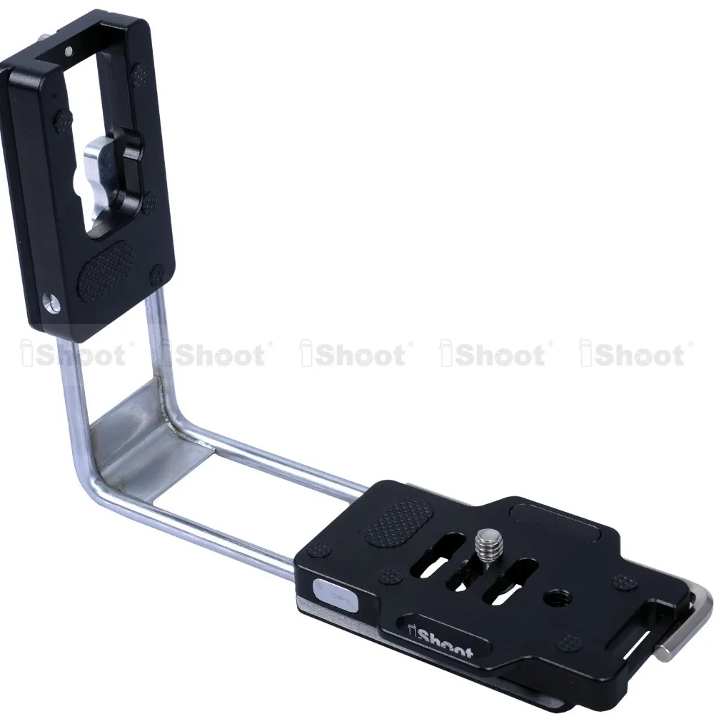Adjustable L-Shaped Vertical Quick Release Plate Camera Bracket Holder Grip for Olympus E-1 E-3 E-5 E-10 E-30 E-50 Arca Ballhead |