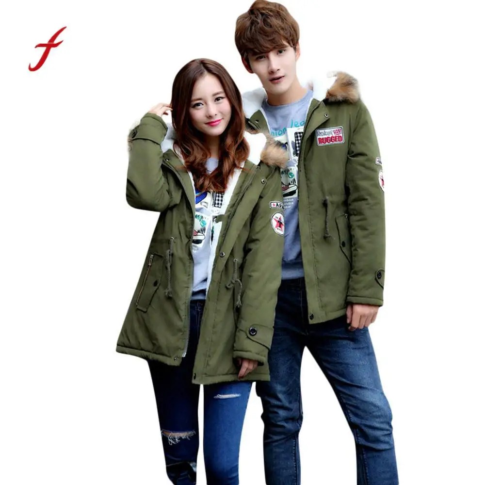 Женское зимнее пальто утепленная хлопковая длинная куртка с капюшоном и меховым