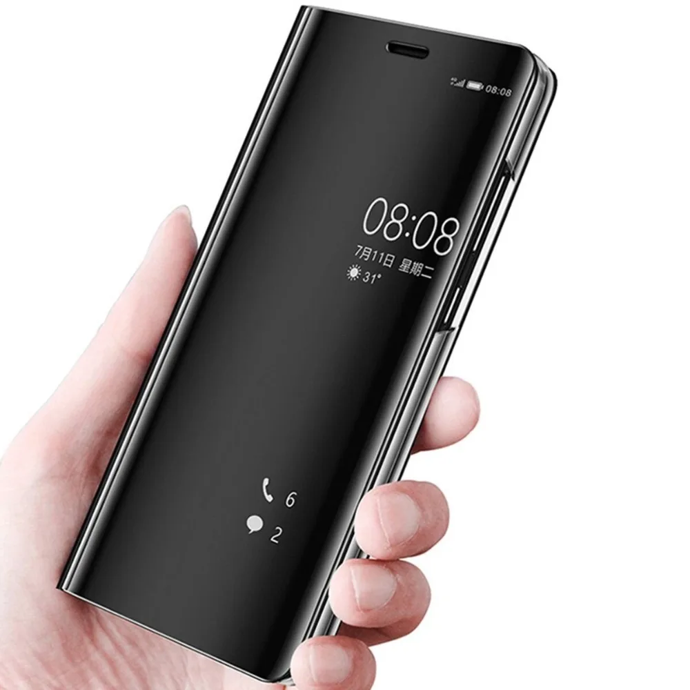 Для iPhone 11 pro max 6 7 8 plus X XS XR стиль книги покрытие зеркальный эффект ударопрочный PU