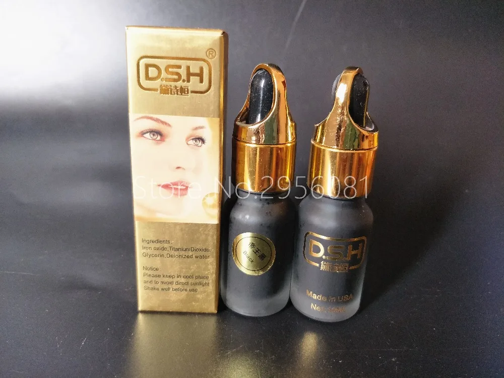 Черные импортные чернила DSH для перманентного макияжа микро-пигментные