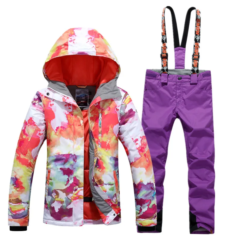 NEW Skiing suits Jackets pants women Snowboarding Sets Female winter Sportswear Breathable Waterproof Warm | Спорт и развлечения