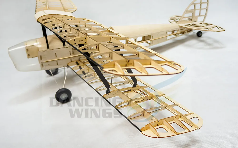 Обновленная мини-модель летательного аппарата Tiger Moth Balsa с электрическим питанием, радиоуправляемый самолет 980 мм, лазерная резка крыльев, модель самолета, комплекты